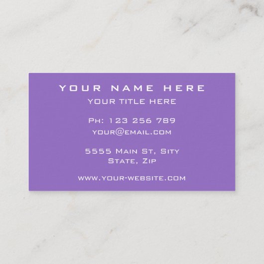 Aangepast Visitekaartje met QR Code Scan Info (Achterkant)