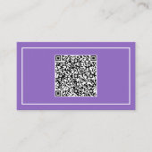 Aangepast Visitekaartje met QR Code Scan Info (Voorkant)