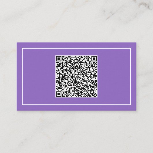 Aangepast Visitekaartje met QR Code Scan Info (Voorkant)