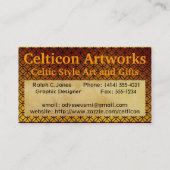 Aangepast Visitekaartje monogram (Achterkant)