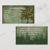 Aangepast Visitekaartje, Ontwerp Online Groene Eco Visitekaartje (Voorkant / Achterkant)