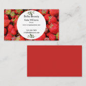 Aangepast Visitekaartje op basis van vers fruit Plaatskaartje (Voorkant / Achterkant)