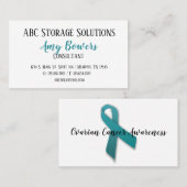 Aangepast visitekaartje Ovariumkankerbewustzijn (Voorkant / Achterkant)