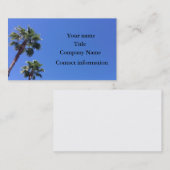 Aangepast visitekaartje palmboom (Voorkant / Achterkant)