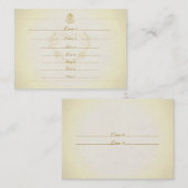 Aangepast Visitekaartje  perkamentpapier (Voorkant / Achterkant)