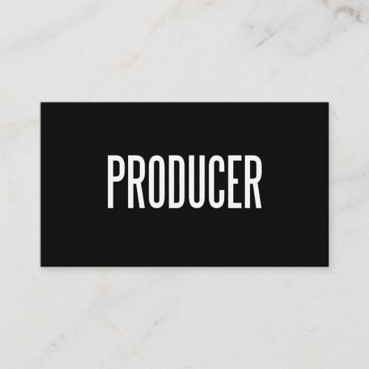 Aangepast visitekaartje producent (Premium Papier) (Voorkant)