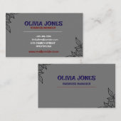 Aangepast Visitekaartje | Professioneel en stijlvo (Voorkant / Achterkant)