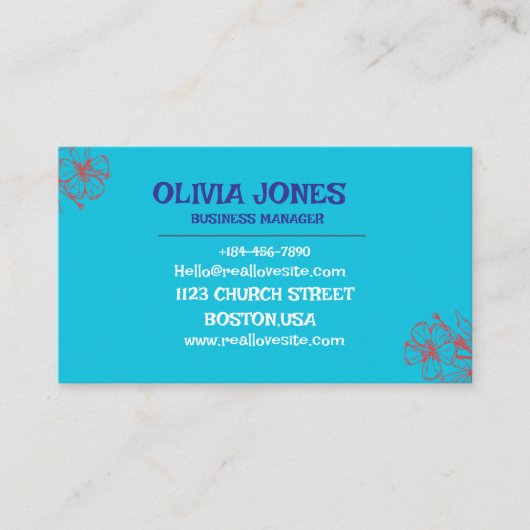 Aangepast Visitekaartje | Professioneel en stijlvo (Voorkant)