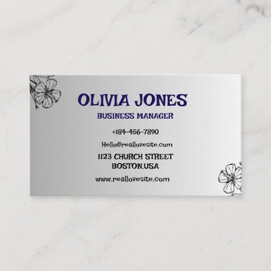 Aangepast Visitekaartje | Professioneel en stijlvo (Voorkant)