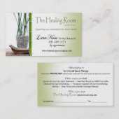 Aangepast Visitekaartje "Pür Zen" voor LK (Voorkant / Achterkant)