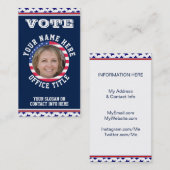 Aangepast Visitekaartje Sjabloon politieke campagn (Voorkant / Achterkant)