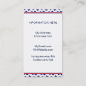 Aangepast Visitekaartje Sjabloon politieke campagn (Achterkant)