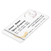 Aangepast Visitekaartje Stijl koffie Stain Magnets Magneet (Linkerzijde)