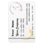 Aangepast Visitekaartje Stijl koffie Stain Magnets Magneet (Verticaal)