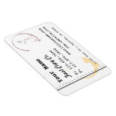 Aangepast Visitekaartje Stijl koffie Stain Magnets Magneet (Rechterzijde)
