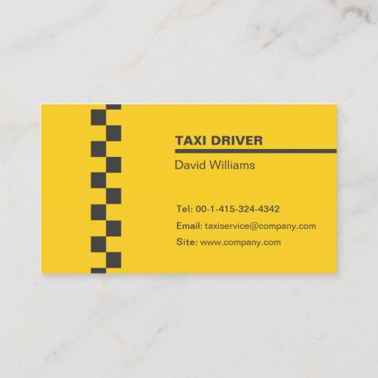 Aangepast visitekaartje Taxi/Uber (Achterkant)