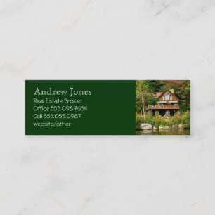 Aangepast Visitekaartje van Log Cabin Realtor