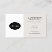 Aangepast Visitekaartje voor aangepast Logo (Voorkant)