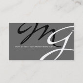 Aangepast Visitekaartje voor aangepaste monogram (Achterkant)