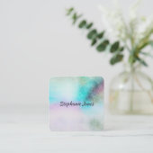 Aangepast visitekaartje voor abstract waterverf on (Staand voorkant)