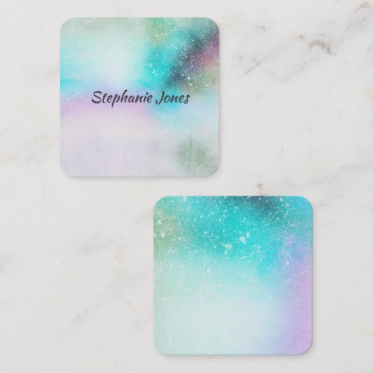 Aangepast visitekaartje voor abstract waterverf on (Voorkant / Achterkant)