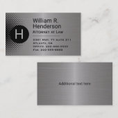 Aangepast Visitekaartje voor aluminium look (Voorkant / Achterkant)