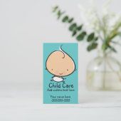 Aangepast visitekaartje voor babysitten of kinderv (Staand voorkant)