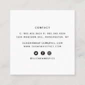 Aangepast Visitekaartje voor bakkerij (Achterkant)