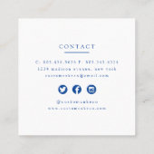 Aangepast Visitekaartje voor bakkerij (Achterkant)