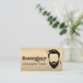 Aangepast Visitekaartje voor Barberwinkel (Staand voorkant)