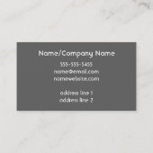 aangepast visitekaartje voor blauwe en grijze vlec (Achterkant)