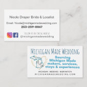 Aangepast visitekaartje voor bruiloft (Voorkant / Achterkant)