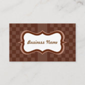 Aangepast Visitekaartje voor chocolade (Voorkant)