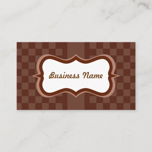 Aangepast Visitekaartje voor chocolade (Voorkant)