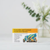 Aangepast Visitekaartje voor concrete en cementmix (Staand voorkant)