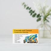 Aangepast Visitekaartje voor concrete en cementmix (Staand voorkant)