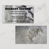 Aangepast Visitekaartje voor concrete en cementopl (Voorkant / Achterkant)