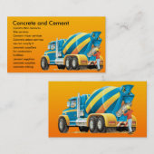 Aangepast Visitekaartje voor concrete mixer (Voorkant / Achterkant)
