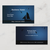 Aangepast Visitekaartje voor de Zeilboot Blue (Voorkant / Achterkant)