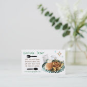 Aangepast Visitekaartje voor Diner, Deli of Cafe (Staand voorkant)