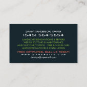 Aangepast Visitekaartje voor Eigen zorg en landsch (Achterkant)