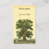 Aangepast Visitekaartje voor  eikenstructuur (Voorkant)