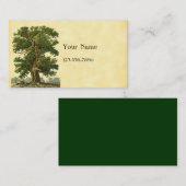 Aangepast Visitekaartje voor  eikenstructuur (Voorkant / Achterkant)