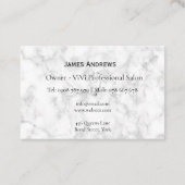 Aangepast Visitekaartje voor Elegant Script Marble (Achterkant)