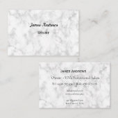 Aangepast Visitekaartje voor Elegant Script Marble (Voorkant / Achterkant)