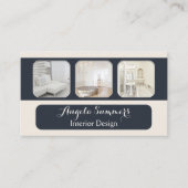 Aangepast Visitekaartje voor foto-interieur ontwer (Voorkant)