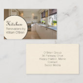 Aangepast Visitekaartje voor Fotocontracteur Keuke (Voorkant / Achterkant)