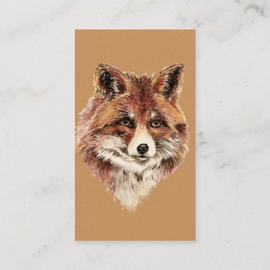 Aangepast Visitekaartje voor Fox Computer Solution (Achterkant)