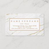 Aangepast Visitekaartje voor goudmarmer (Achterkant)