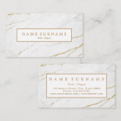 Aangepast Visitekaartje voor goudmarmer (Voorkant / Achterkant)